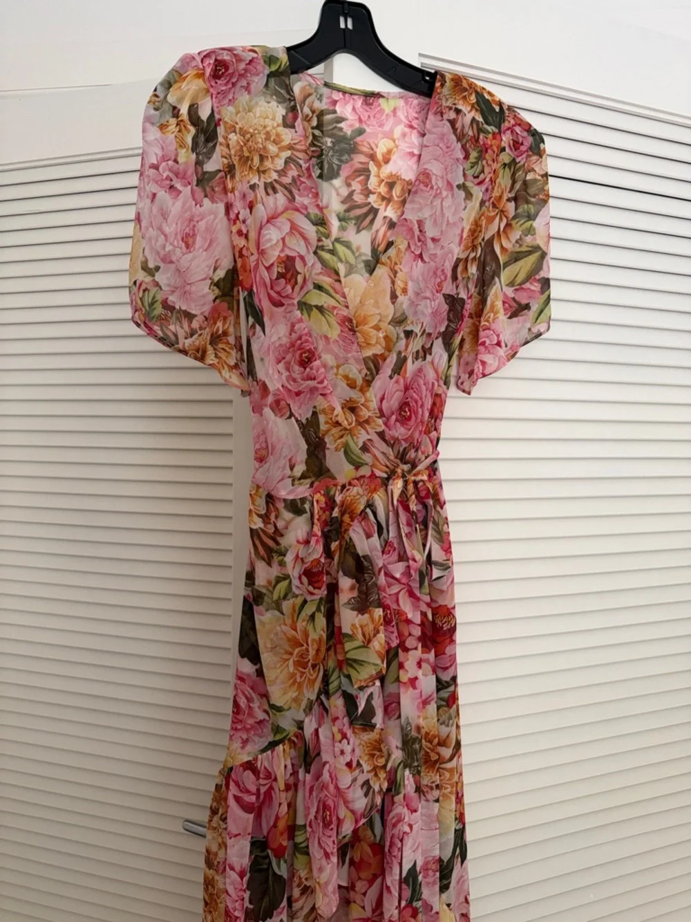 Bronx and Banco Pink Floral Maxi Dress - Picture 1 of 8